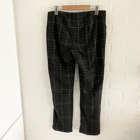 Marella Dress pants Strait leg Ankle pants Plaid Wool Blend Luxury Academia Sz 8 - Picture 10 of 12